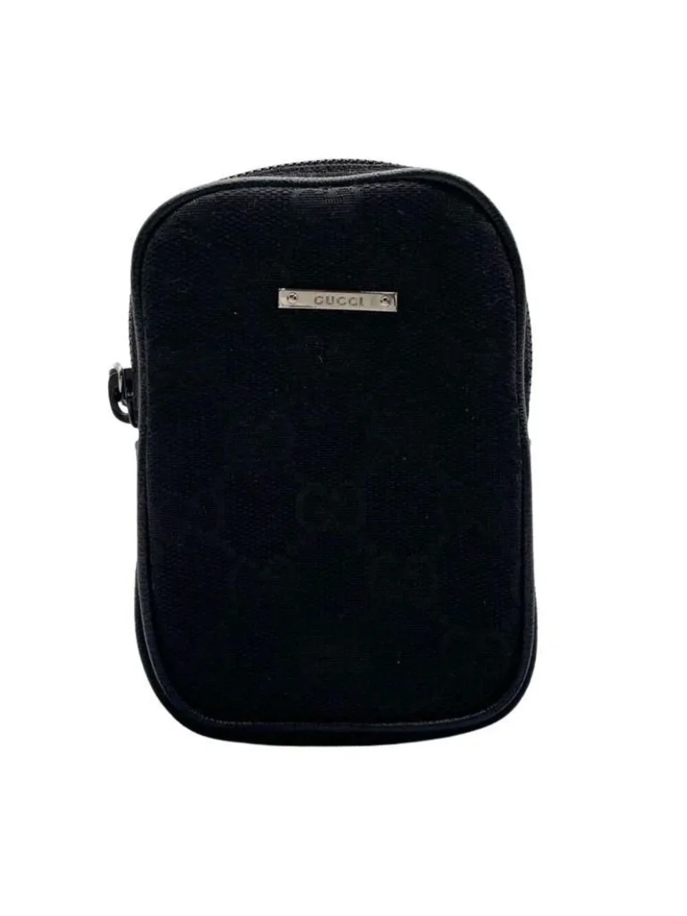 Gucci Galet Case GG Canvas Black Messenger Bag